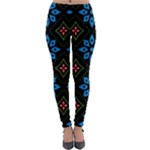 Flower Pattern Flora Floral Seamless Lightweight Velour Leggings