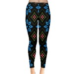 Flower Pattern Flora Floral Seamless Inside Out Leggings