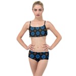 Flower Pattern Flora Floral Seamless Layered Top Bikini Set