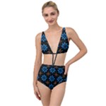 Flower Pattern Flora Floral Seamless Tied Up Two Piece Swimsuit