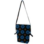 Flower Pattern Flora Floral Seamless Folding Shoulder Bag