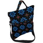 Flower Pattern Flora Floral Seamless Fold Over Handle Tote Bag