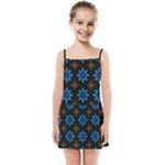 Flower Pattern Flora Floral Seamless Kids  Summer Sun Dress