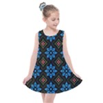 Flower Pattern Flora Floral Seamless Kids  Summer Dress