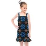 Flower Pattern Flora Floral Seamless Kids  Overall Dress