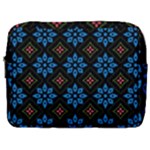 Flower Pattern Flora Floral Seamless Make Up Pouch (Large)