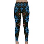 Flower Pattern Flora Floral Seamless Lightweight Velour Classic Yoga Leggings