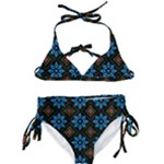 Flower Pattern Flora Floral Seamless Kids  Classic Bikini Set