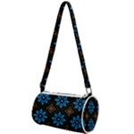 Flower Pattern Flora Floral Seamless Mini Cylinder Bag