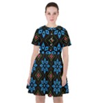 Flower Pattern Flora Floral Seamless Sailor Dress