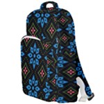 Flower Pattern Flora Floral Seamless Double Compartment Backpack