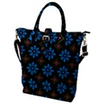 Flower Pattern Flora Floral Seamless Buckle Top Tote Bag