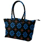 Flower Pattern Flora Floral Seamless Canvas Shoulder Bag