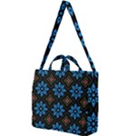 Flower Pattern Flora Floral Seamless Square Shoulder Tote Bag