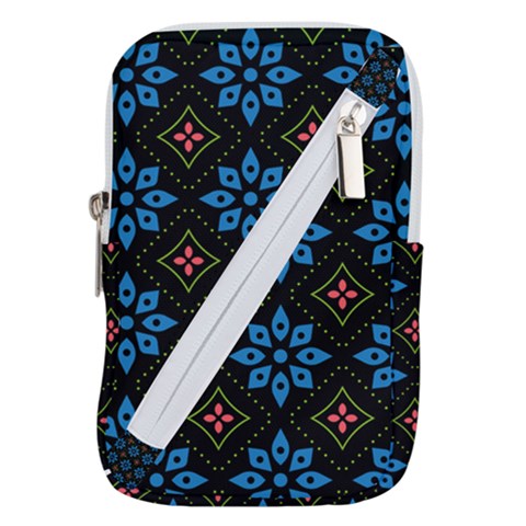 Flower Pattern Flora Floral Seamless Belt Pouch Bag (Small) from ArtsNow.com