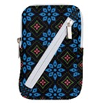 Flower Pattern Flora Floral Seamless Belt Pouch Bag (Large)