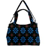 Flower Pattern Flora Floral Seamless Double Compartment Shoulder Bag