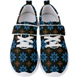 Flower Pattern Flora Floral Seamless Men s Velcro Strap Shoes