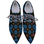 Flower Pattern Flora Floral Seamless Pointed Oxford Shoes