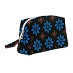 Flower Pattern Flora Floral Seamless Wristlet Pouch Bag (Medium)