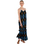 Flower Pattern Flora Floral Seamless Cami Maxi Ruffle Chiffon Dress