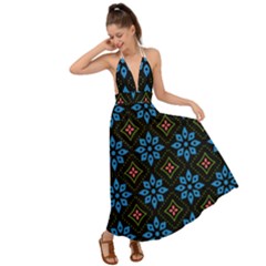 Backless Maxi Beach Dress 