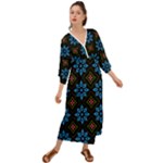 Flower Pattern Flora Floral Seamless Grecian Style  Maxi Dress