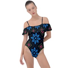 Frill Detail One Piece Swimsuit 