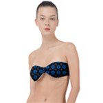 Flower Pattern Flora Floral Seamless Classic Bandeau Bikini Top 