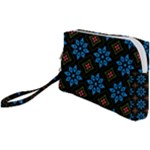 Flower Pattern Flora Floral Seamless Wristlet Pouch Bag (Small)