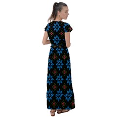 Flutter Sleeve Maxi Dress 