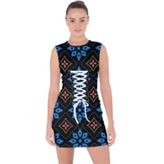 Lace Up Front Bodycon Dress 