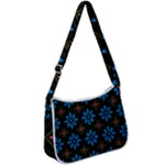 Flower Pattern Flora Floral Seamless Zip Up Shoulder Bag