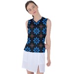 Flower Pattern Flora Floral Seamless Women s Sleeveless Sports Top