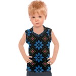 Flower Pattern Flora Floral Seamless Kids  Sport Tank Top