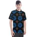 Flower Pattern Flora Floral Seamless Men s Polo T-Shirt