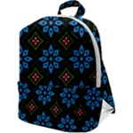 Flower Pattern Flora Floral Seamless Zip Up Backpack