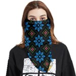 Flower Pattern Flora Floral Seamless Face Covering Bandana (Triangle)