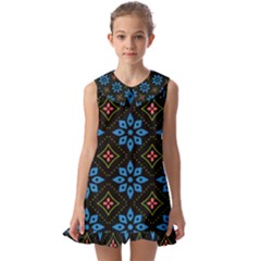 Kids  Pilgrim Collar Ruffle Hem Dress 