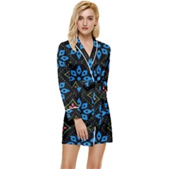 Long Sleeve Satin Robe 