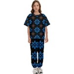 Flower Pattern Flora Floral Seamless Kids  T-Shirt and Pants Sports Set