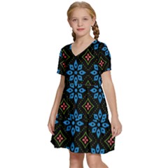 Kids  Short Sleeve Tiered Mini Dress 