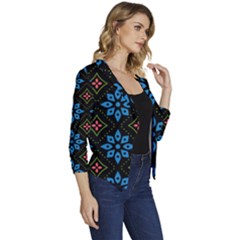 Women s Casual 3/4 Sleeve Spring Jacket 