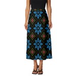 Flower Pattern Flora Floral Seamless Classic Midi Chiffon Skirt