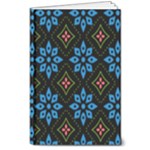 Flower Pattern Flora Floral Seamless 8  x 10  Hardcover Notebook