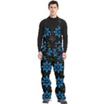 Flower Pattern Flora Floral Seamless Men s Front Zip Ski And Snowboard Bib Pants