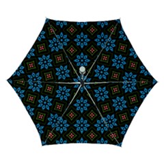 Flower Pattern Flora Floral Seamless Automatic Folding Umbrella with Case (Small) from ArtsNow.com