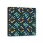 Flowers Pattern Design Abstract Mini Canvas 4  x 4  (Stretched)