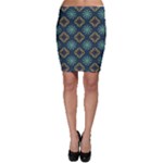 Flowers Pattern Design Abstract Bodycon Skirt