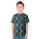 Flowers Pattern Design Abstract Kids  Cotton T-Shirt